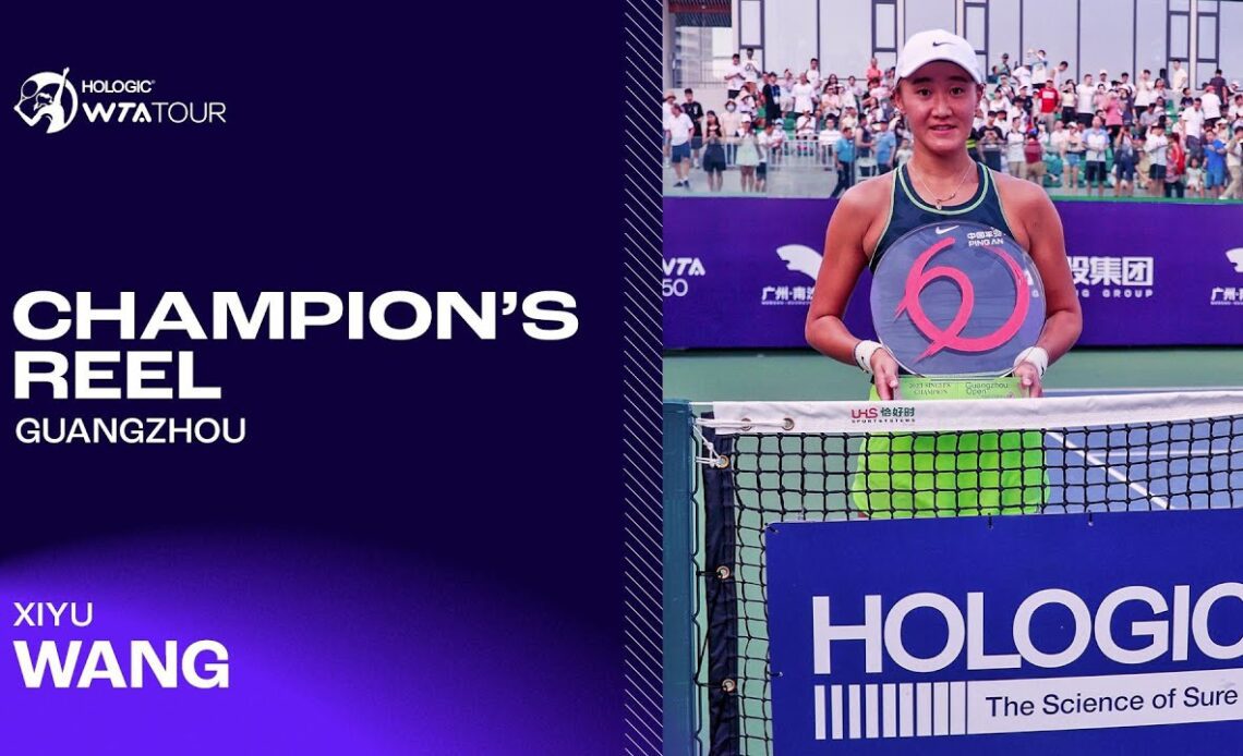 Wang Xiyu wins her maiden WTA title on home soil 🏆 Her BEST points from Guangzhou!