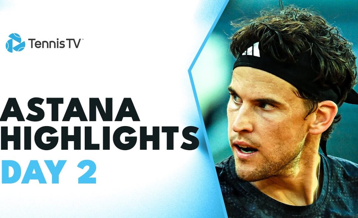 Wawrinka Battles Giron; Thiem & More In Action | Astana 2023 Highlights Day 2