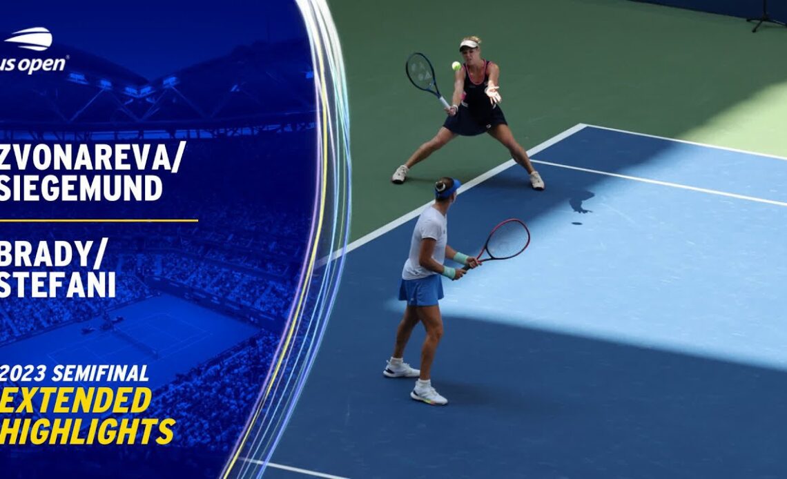 Zvonareva/Siegemund vs. Brady/Stefani Extended Highlights | 2023 US Open Semifinal