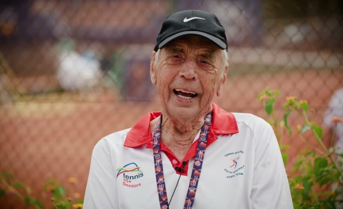 100-year-old Henry Young competes at the 2023 ITF Masters World Individual Championships in Mallorca