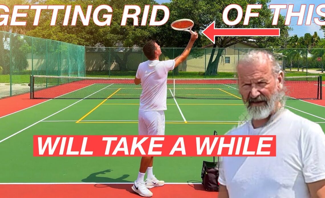 3 Agonizing Steps to Get Rid of a Chronic Waiter Tray Tennis Serve