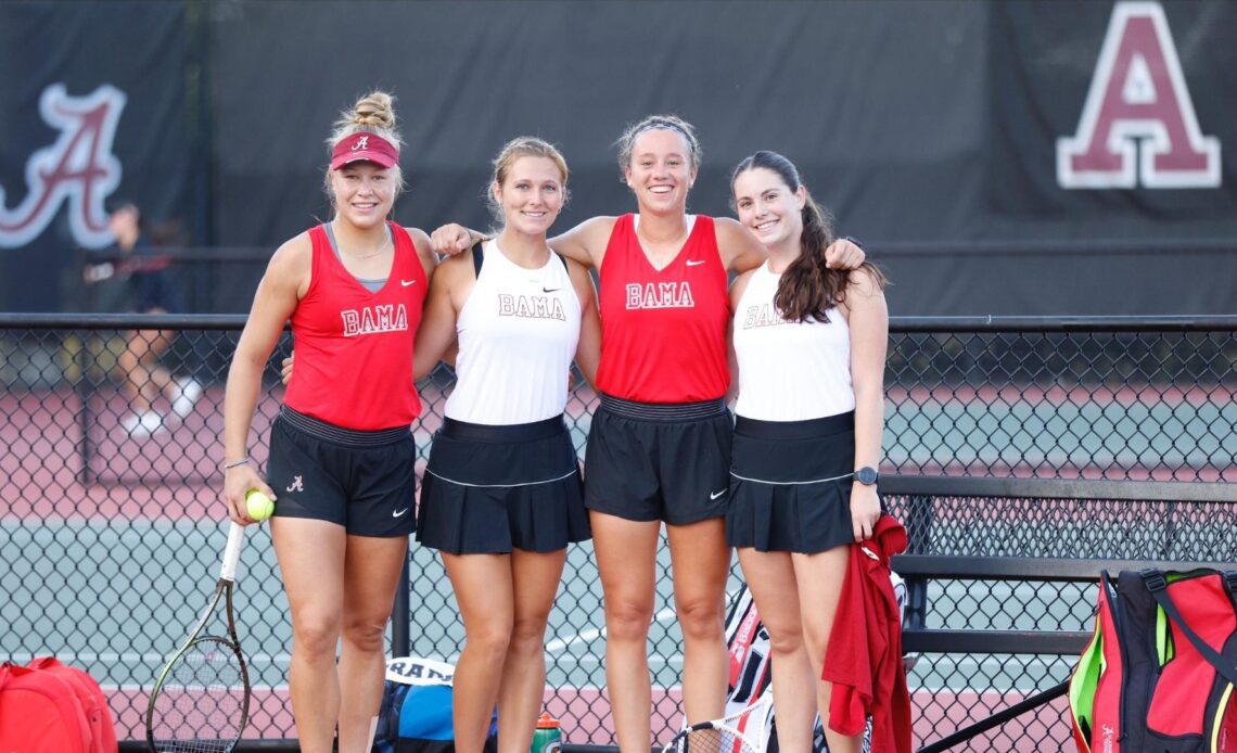 Alabama Women’s Tennis Concludes Day One of the Roberta Alison Fall Classic