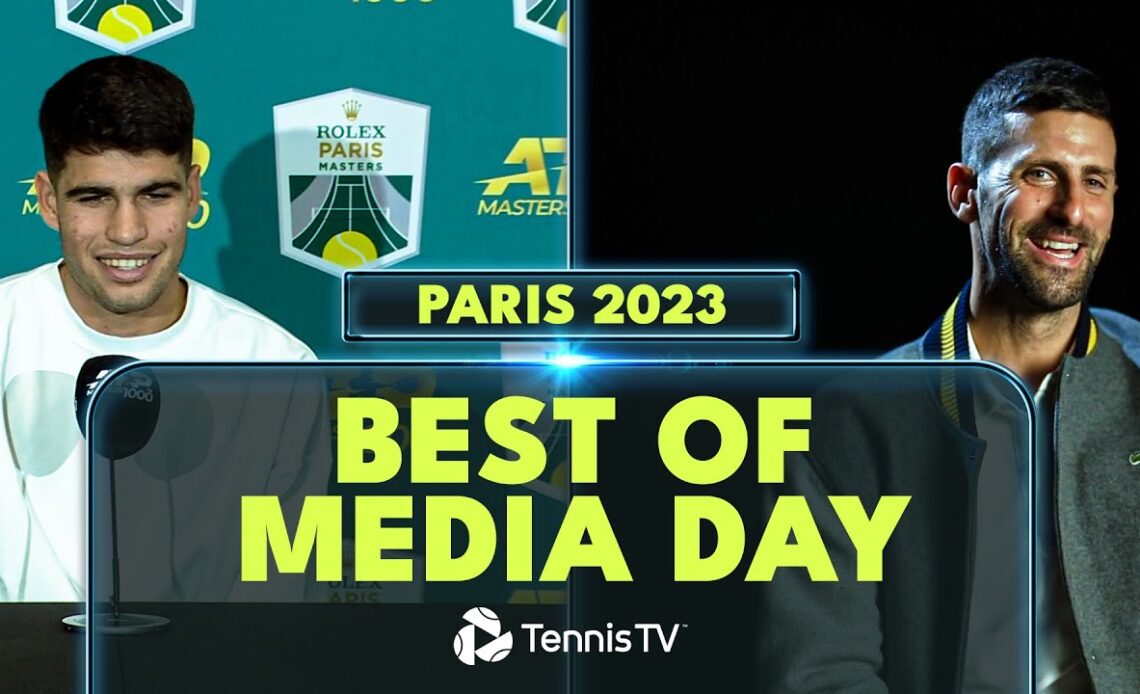 Alcaraz On Djokovic Rivalry; Djokovic on Ryder Cup! | Best of Paris 2023 Media Day 🗣️