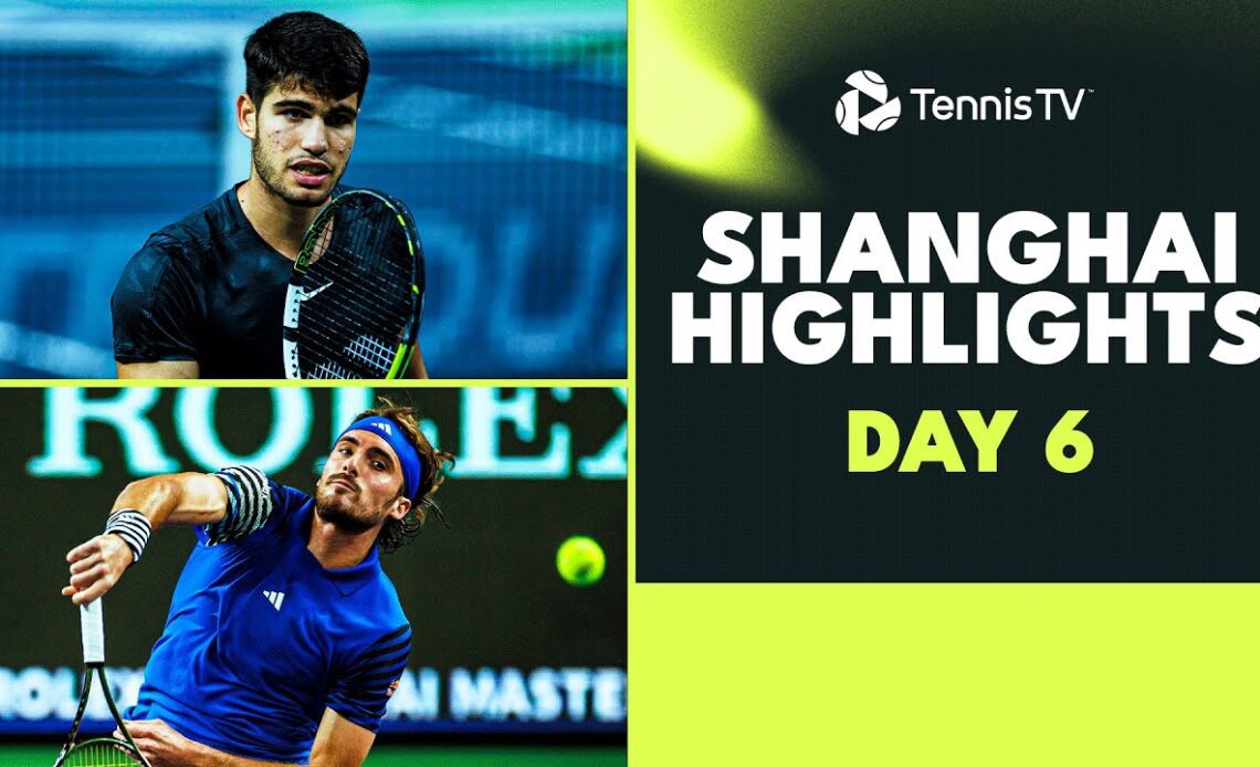 Alcaraz vs Evans THRILLER; Tsitsipas, Dimitrov & Schwartzman Play | Shanghai 2023 Highlights Day 6