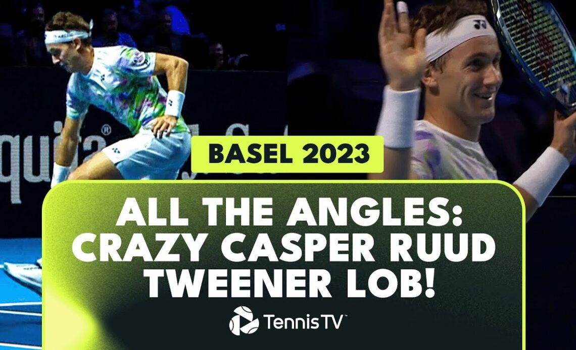 All The Angles: INCREDIBLE Ruud Tweener Lob vs Bublik! | Basel 2023