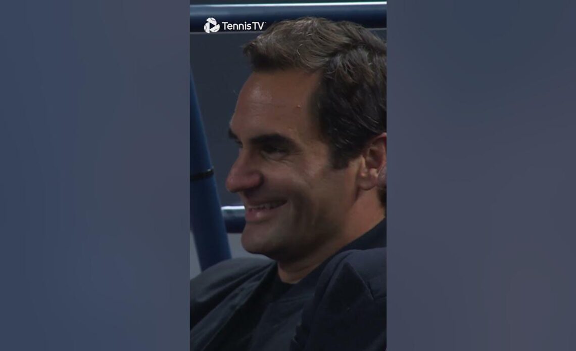 Andrey Rublev Spots Roger Federer Watching Him! 😅