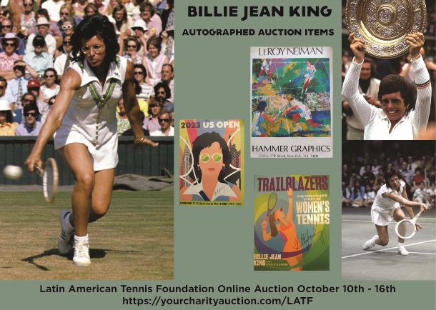 Ashe, King, Casals Memorabilia on Auction to Benefit LATF