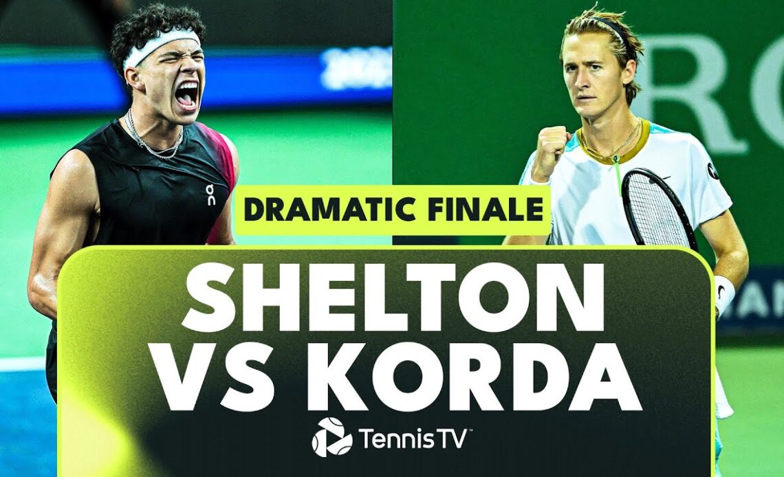 Ben Shelton vs Sebastian Korda DRAMATIC FINALE | Shanghai 2023