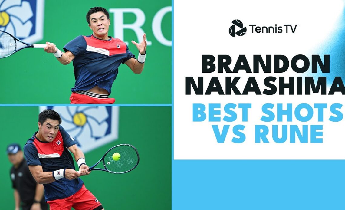 Brandon Nakashima Best Shots vs Rune! 🔥 | Shanghai 2023
