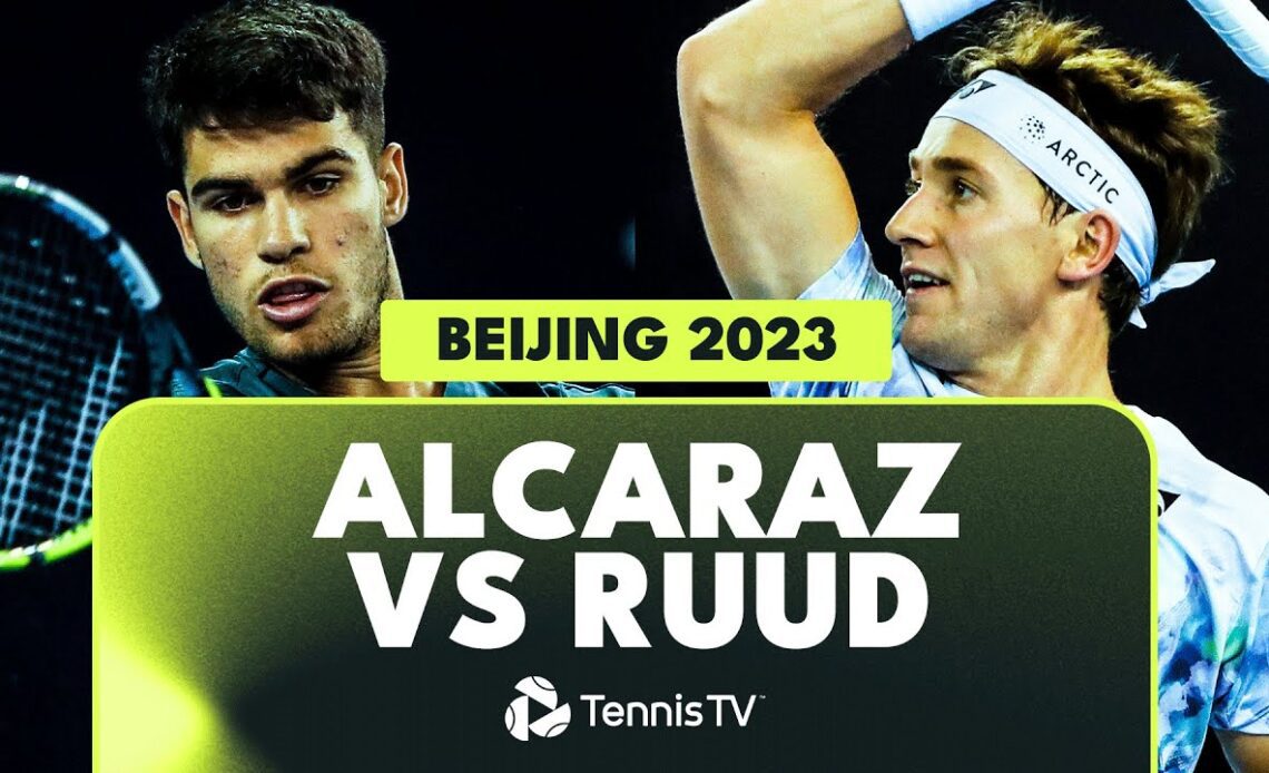 Carlos Alcaraz vs Casper Ruud INSANE Shotmaking | Beijing 2023 Highlights