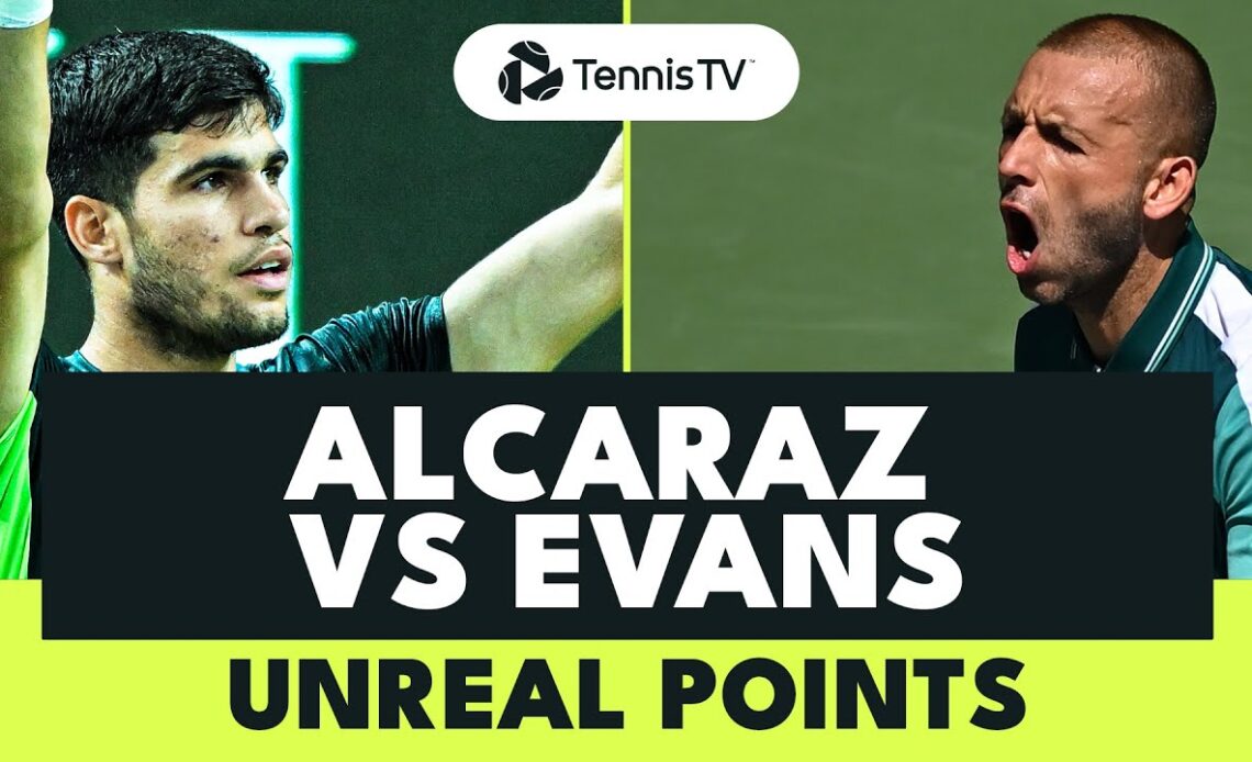 Carlos Alcaraz vs Dan Evans: UNREAL Tennis Points | Shanghai 2023 Highlights