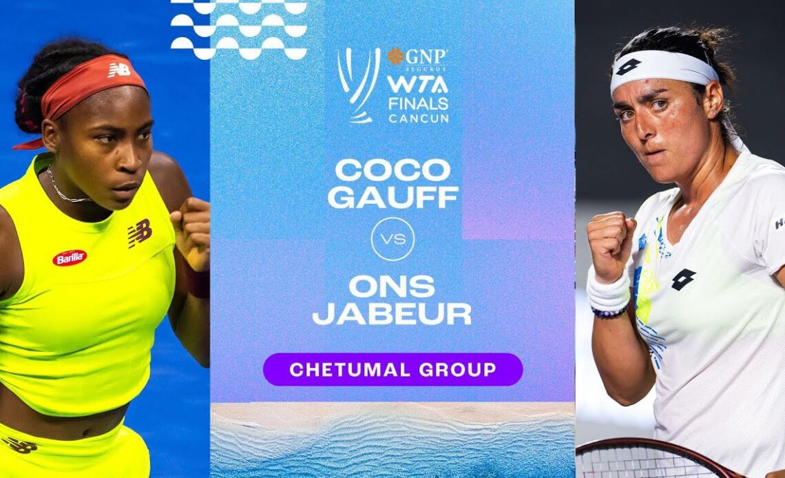 Coco Gauff vs. Ons Jabeur | 2023 WTA Finals Group Stage | WTA Match Highlights