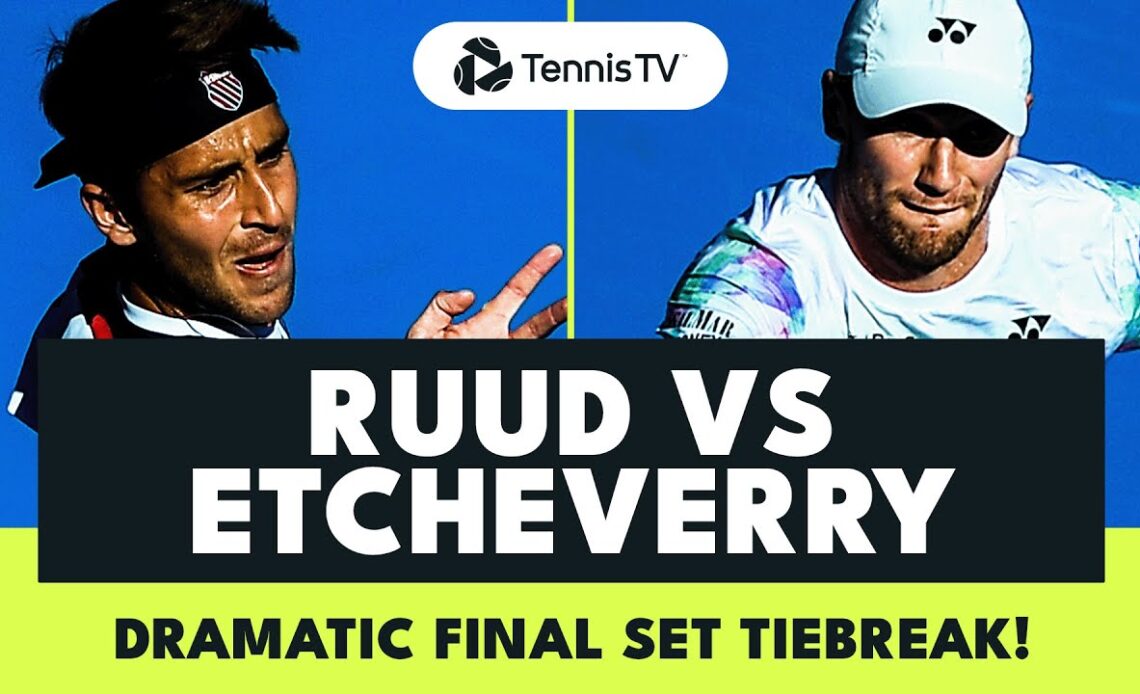 DRAMATIC Final Set Tiebreak Ruud vs Etcheverry | Beijing 2023 Highlights