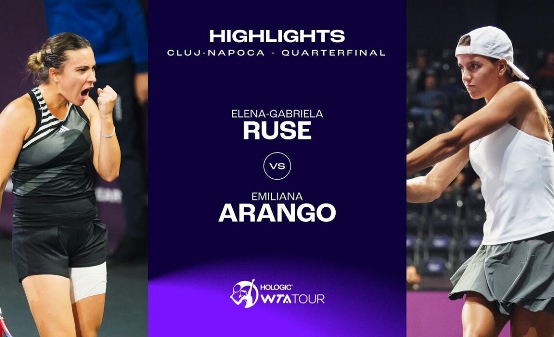 Elena-Gabriela Ruse vs. Emiliana Arango | 2023 Cluj-Napoca Quarterfinal | WTA Match Highlights