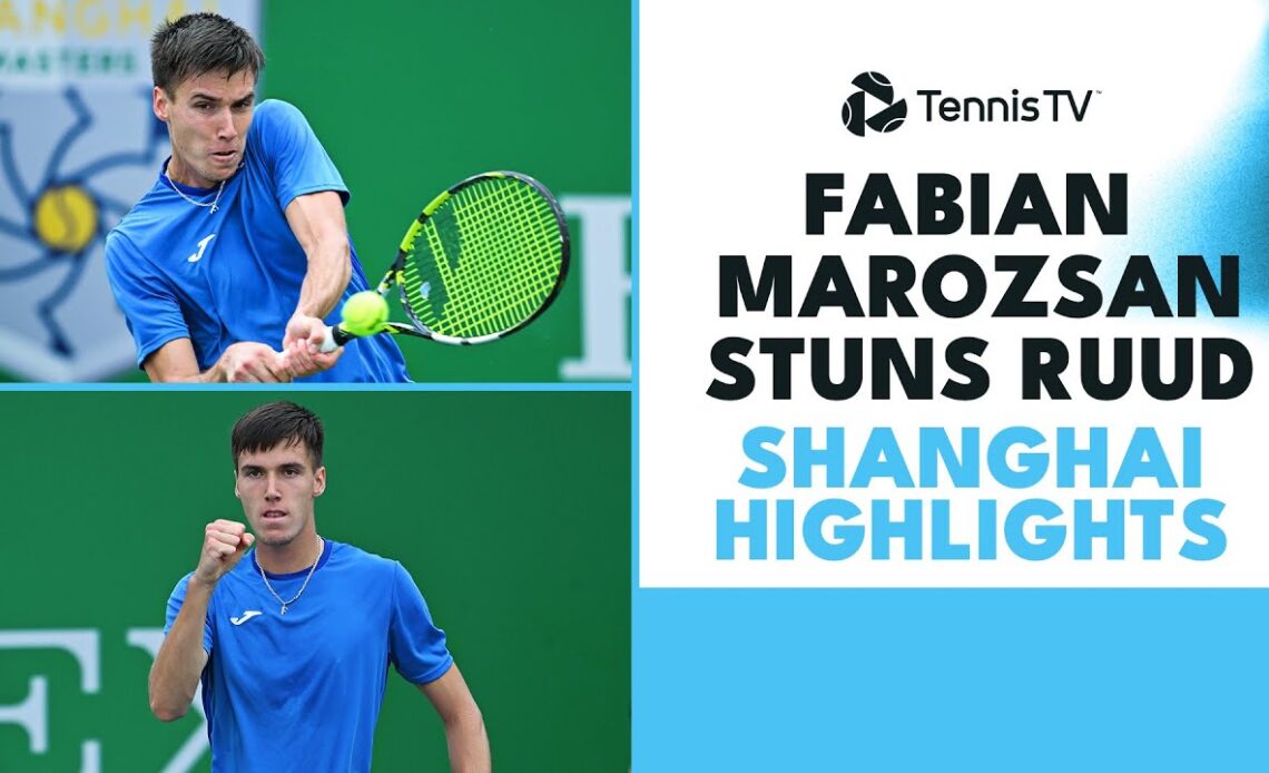 Fabian Marozsan STUNS Casper Ruud! | Shanghai 2023 Highlights
