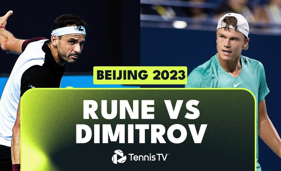 Grigor Dimitrov vs Holger Rune | Beijing 2023 Highlights
