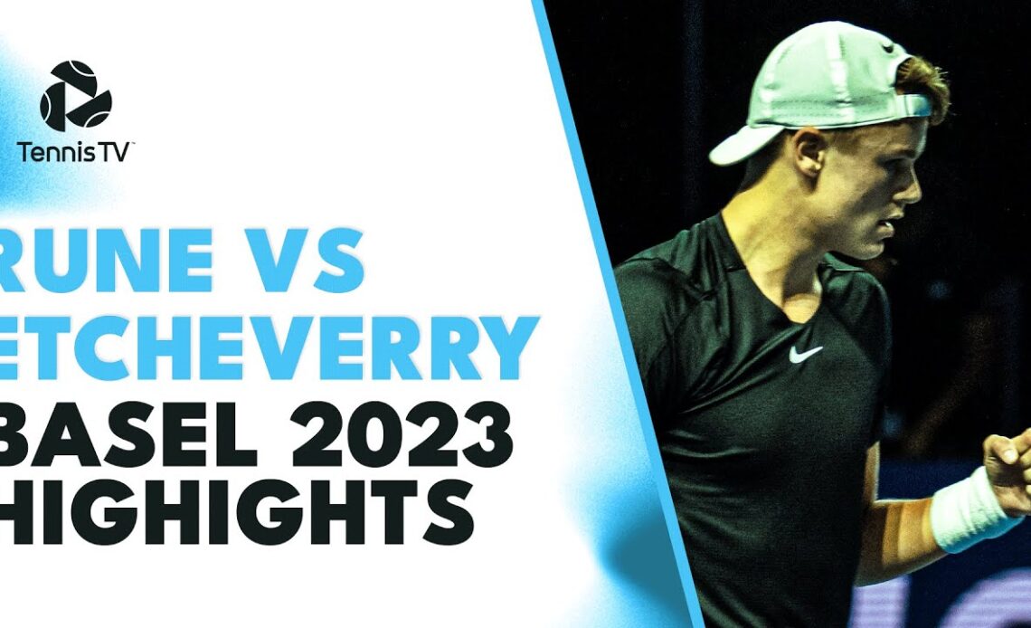 Holger Rune vs Tomas Martin Etcheverry Thrilling Contest | Basel 2023 Highlights