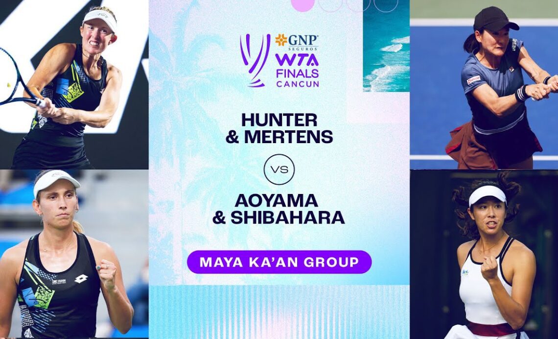Hunter/Mertens vs. Aoyama/Shibahara | 2023 WTA Finals Group Stage | WTA Match Highlights