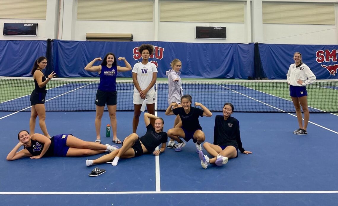 Huskies Secure Six Singles Victories in SMU Invitational Day Two