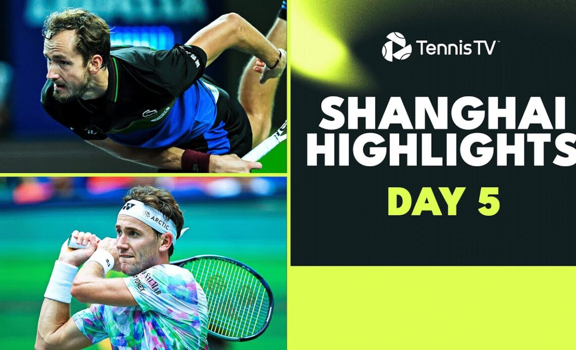 Korda Faces Medvedev; Sinner, Ruud and Shelton All Play | Shanghai 2023 Highlights Day 5