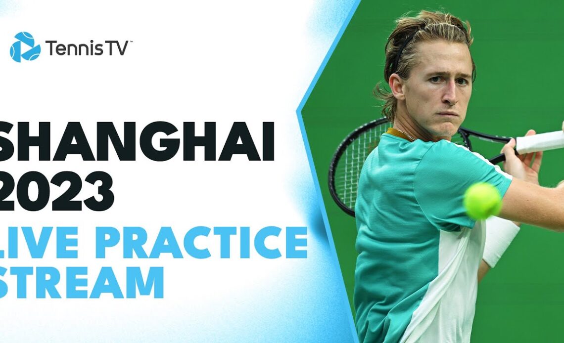 LIVE: Sebastain Korda & Tomas Etcheverry Practice | Shanghai 2023