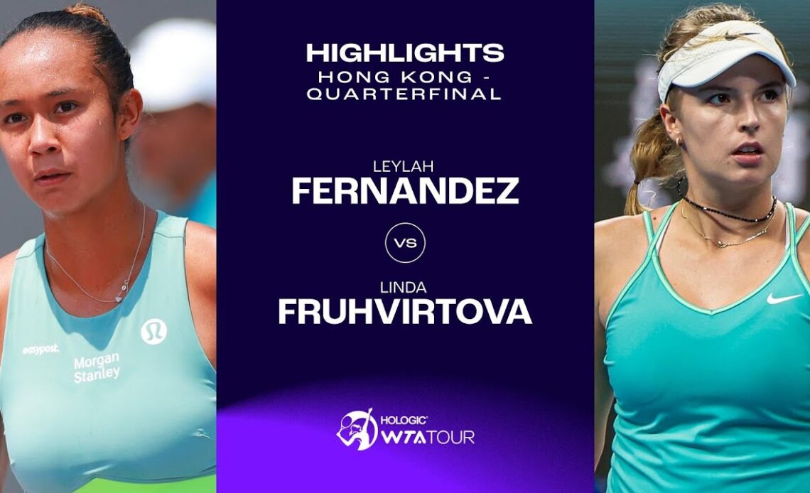 Leylah Fernandez vs. Linda Fruhvirtova | 2023 Hong Kong Quarterfinal | WTA Match Highlights