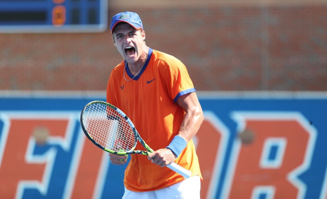 Men's Tennis Secures Four Singles Wins on Day 2 of Gator Fall Invite