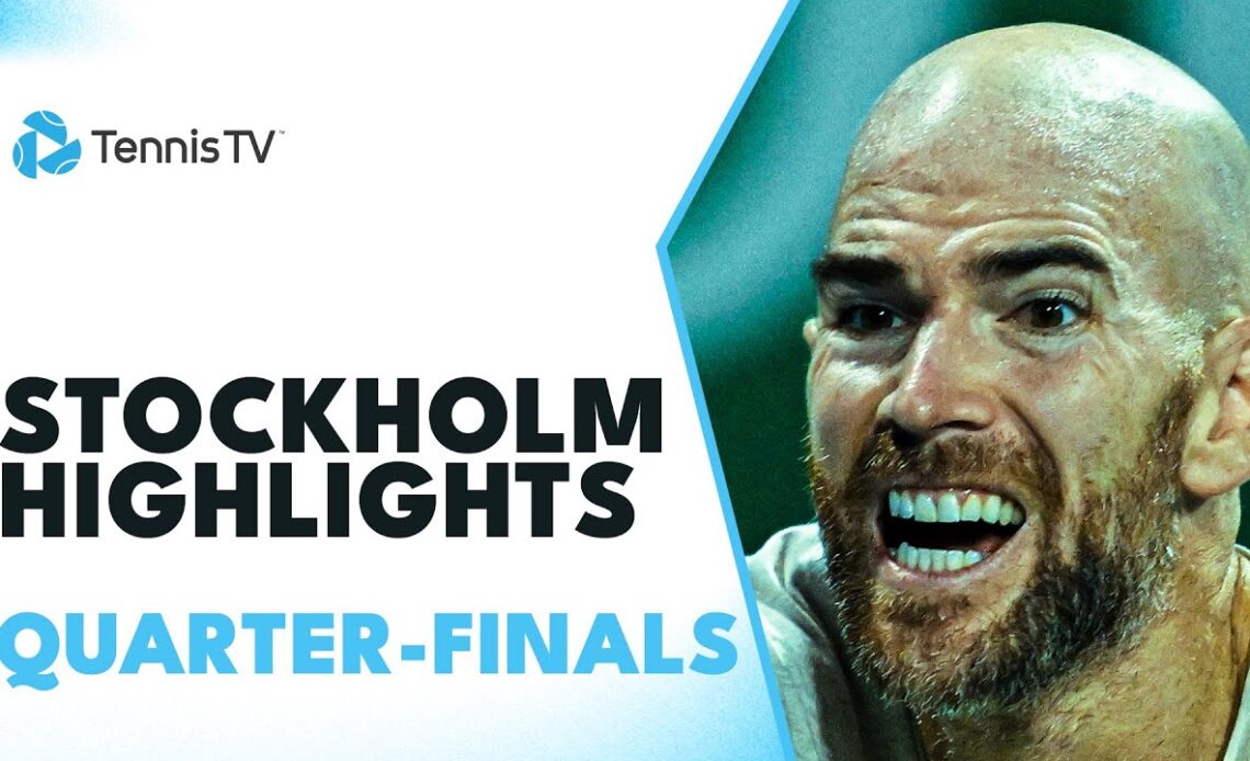 Monfils Faces Mannarino; Griekspoor & Djere Feature | Stockholm 2023 Quarter-Final Highlights