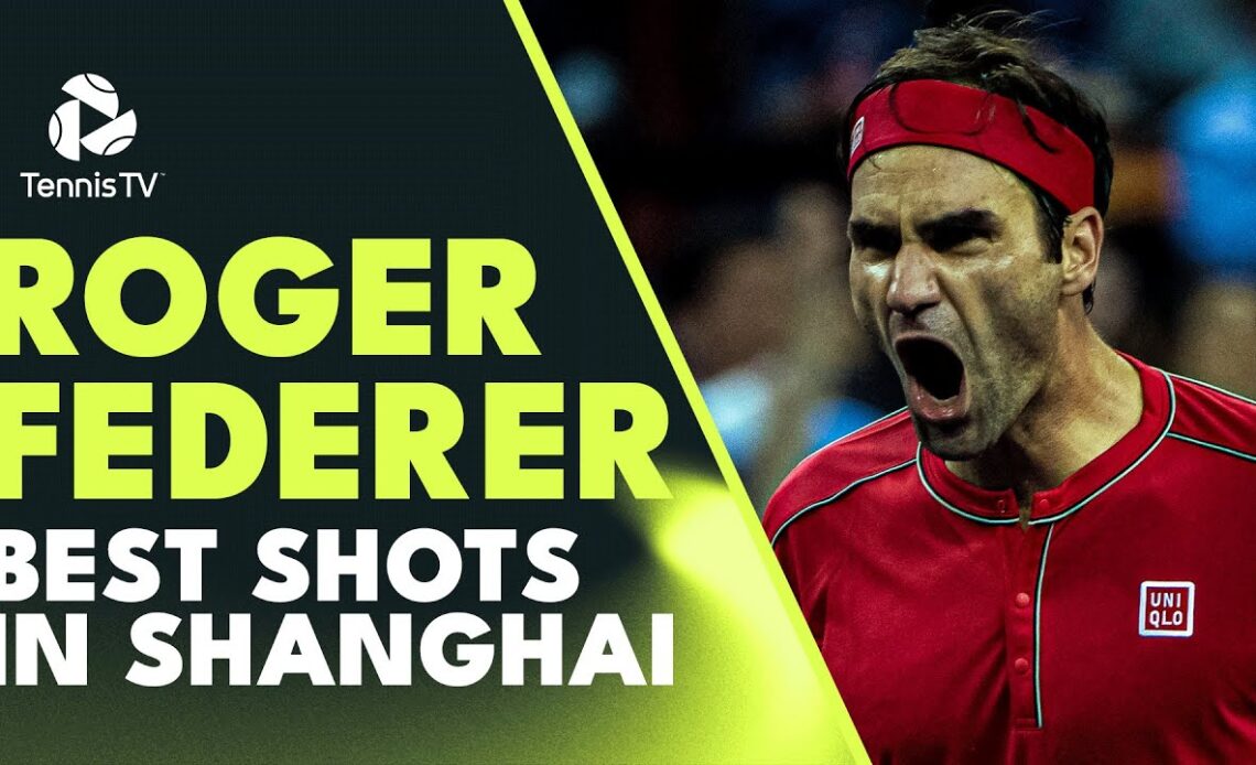 Roger Federer: Best Ever Shots In Shanghai!