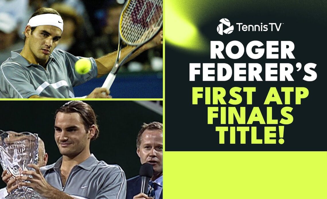 Roger Federer's First ATP Masters Finals Title! 🏆 | 2003 Masters Finals Houston