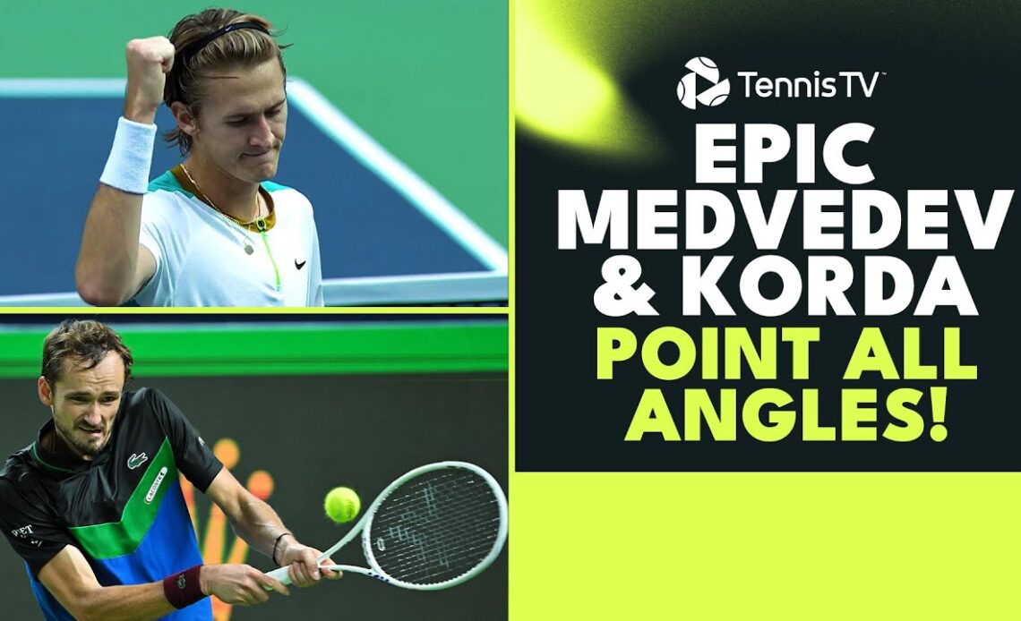 Sebastian Korda & Daniil Mevdedev EPIC Set Point All Angles! 😱 | Shanghai 2023