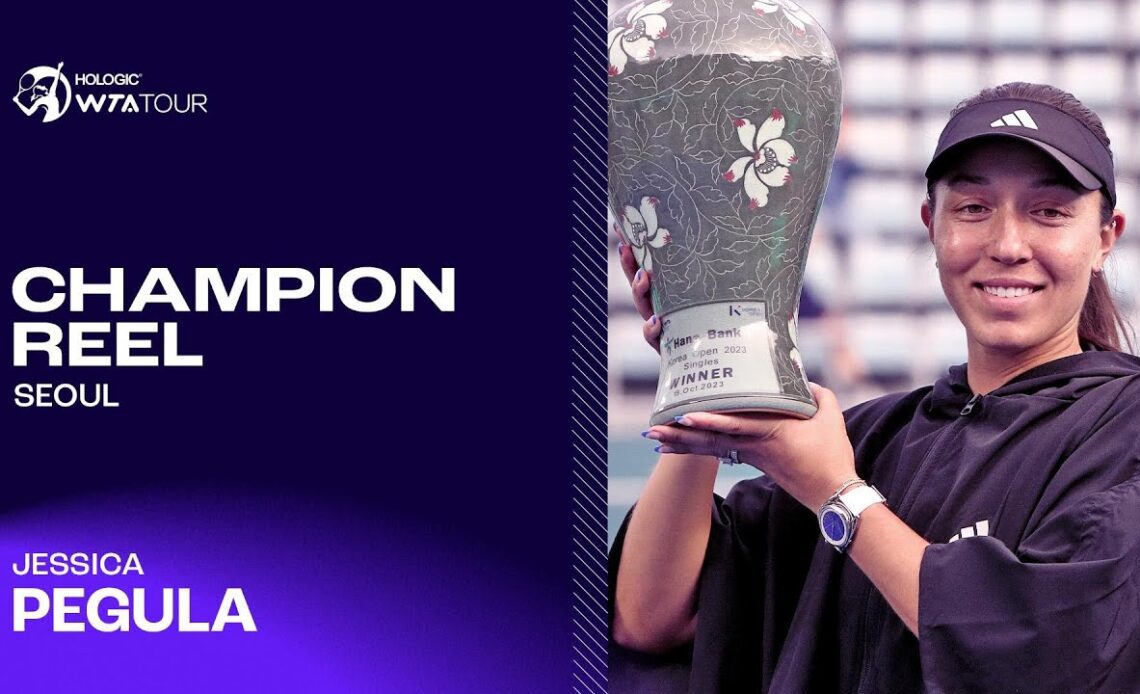 Seoul Champion Jessica Pegula's SECOND title of the season 🏆🏆