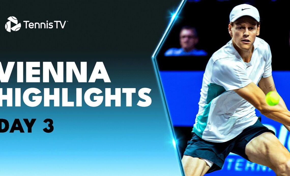 Sinner vs Shelton Rematch; Medvedev, Zverev & Monfils Feature | Vienna 2023 Highlights Day 3