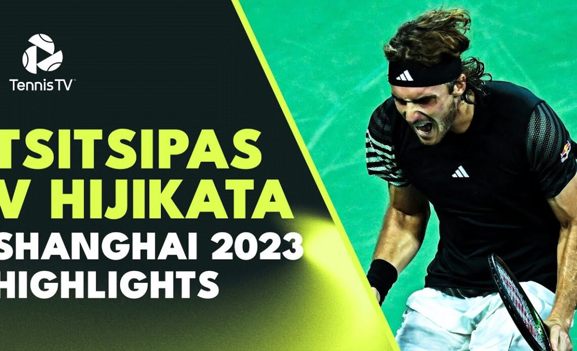 Stefanos Tsitsipas vs Rinky Hijikata Highlights | Shanghai 2023