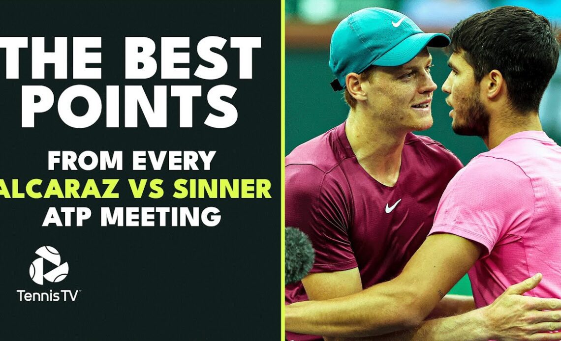 The BEST Points From Every Alcaraz vs Sinner ATP Meeting 🤩