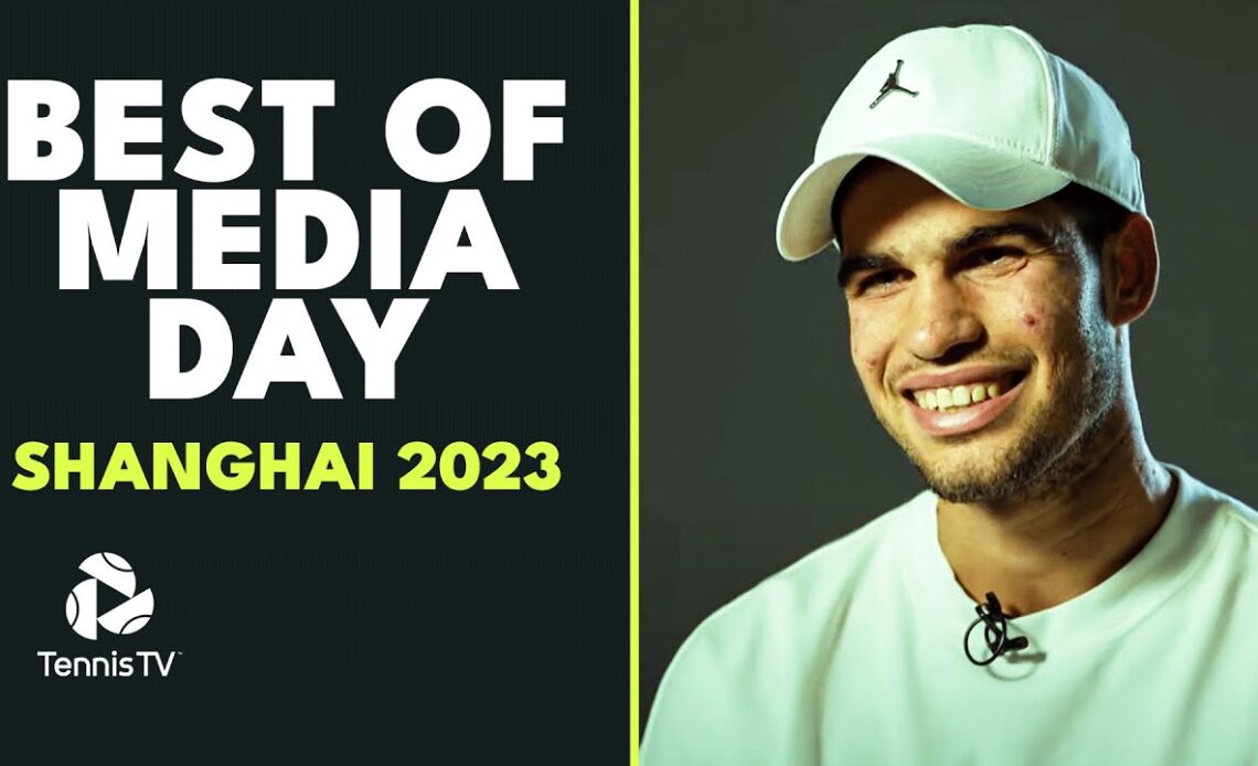 Tiafoe's Missed Flight, The Alcaraz-Sinner Rivalry & More 🤩 | Shanghai 2023 Media Day Best Bits