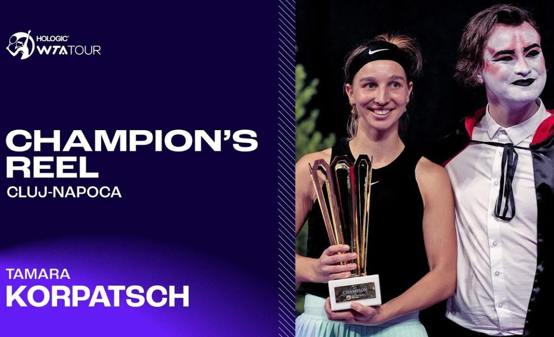 Transylvania champ Tamara Korpatsch wins her FIRST WTA title! 🧛‍♂️🏆