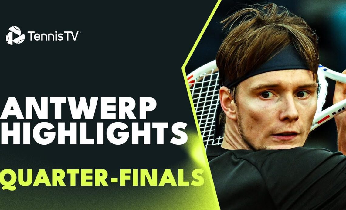 Tsitsipas Battles Hanfmann; Bublik, Fils Also in Action | Antwerp 2023 Quarter-Final Highlights