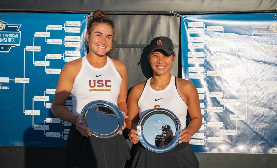 USC's Eryn Cayetano and Emma Charney Capture ITA All-American Doubles Consolation Title