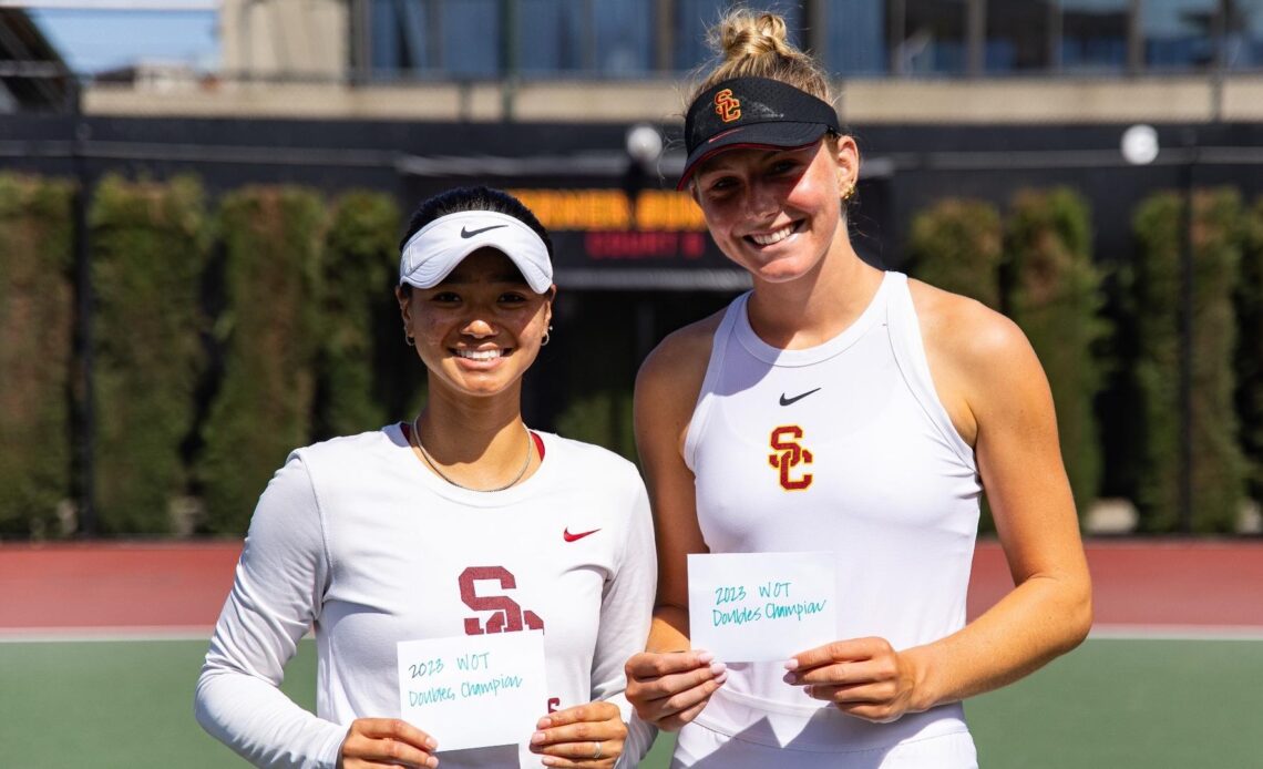 USC's Naomi Cheong and Parker Fry Capture Doubles Title at Women of Troy Invite