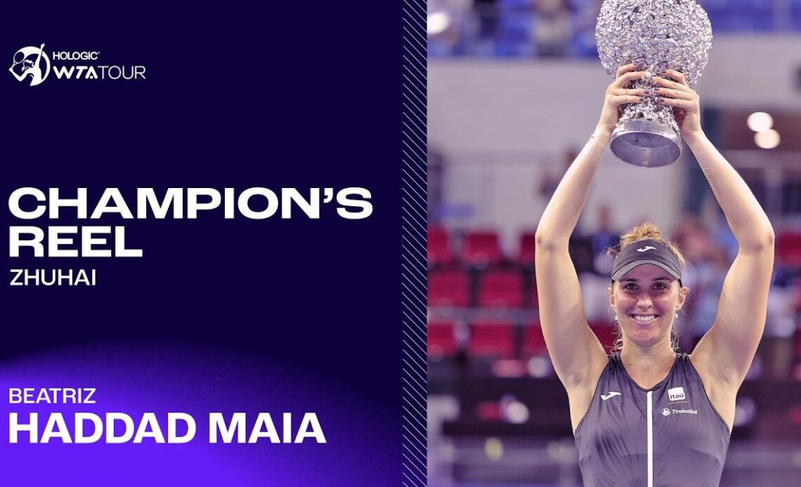 Zhuhai champion Beatriz Haddad Maia captures THIRD title of her career! 🏆👏