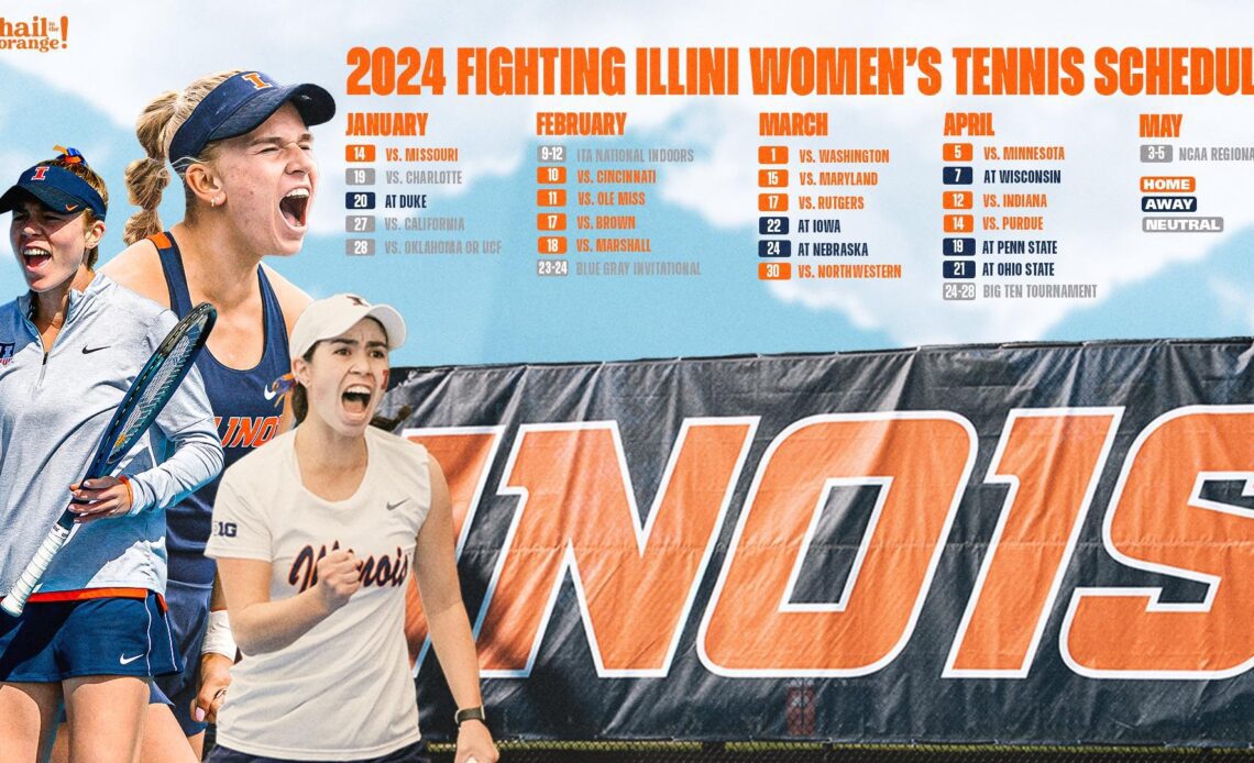 2024 Illinois Women’s Tennis Schedule Announced