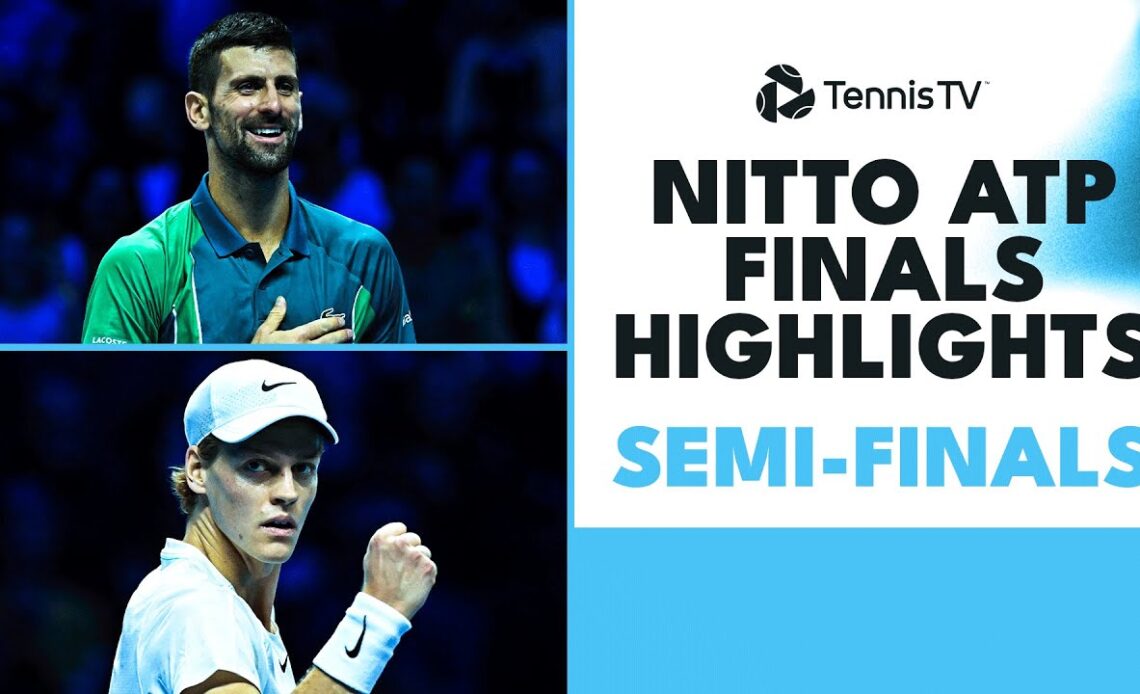 Alcaraz and Djokovic Clash; Sinner Takes On Medvedev | Nitto ATP Finals 2023 Semi-Final Highlights