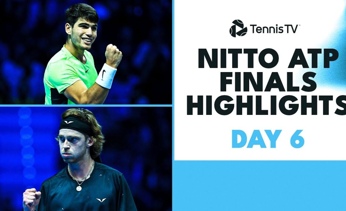 Alcaraz v Medvedev; Rublev Faces Zverev | Nitto ATP Finals 2023 Highlights Day 6