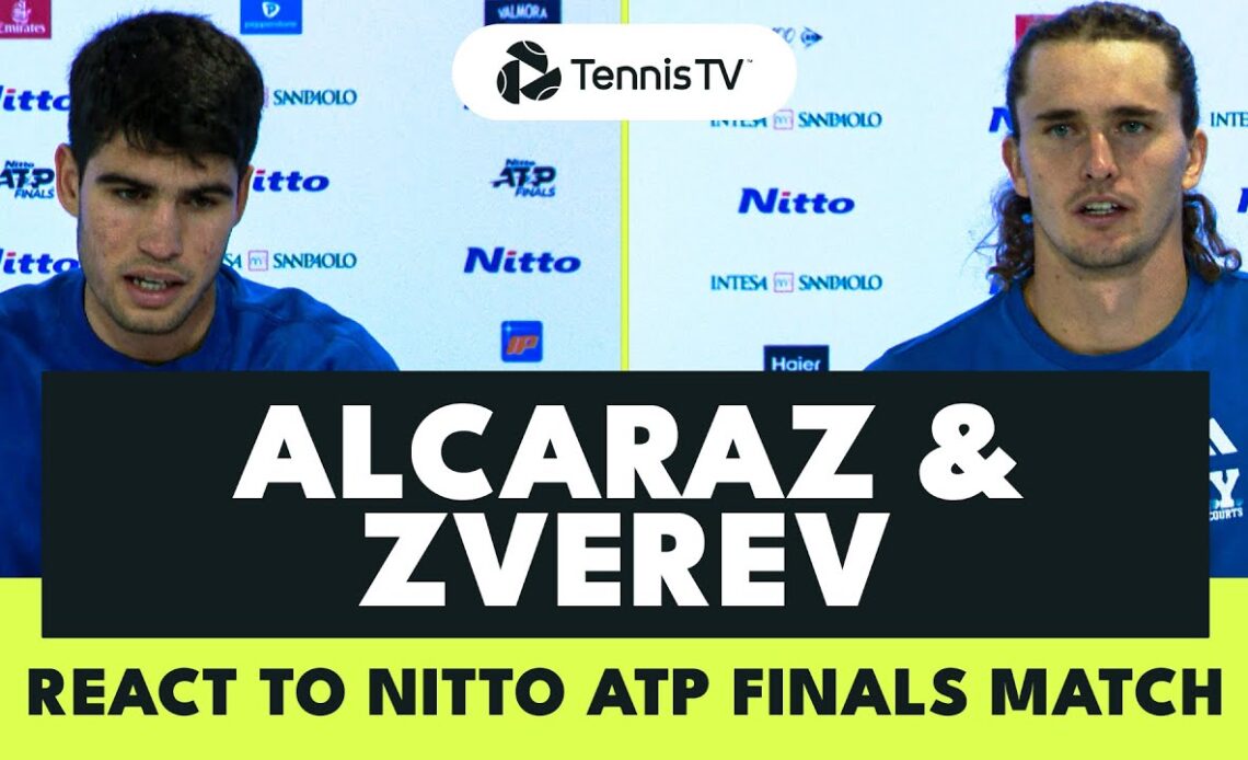 Carlos Alcaraz & Alexander Zverev React To Nitto ATP Finals Clash 🗣