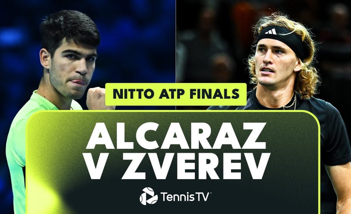 Carlos Alcaraz vs Alexander Zverev Match Highlights | Nitto ATP Finals 2023