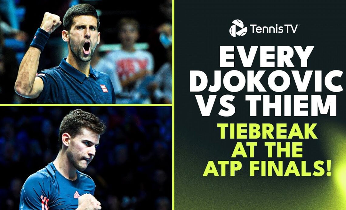 EVERY Point From Djokovic & Thiem's 5 Tiebreaks At The ATP Finals 😮‍💨