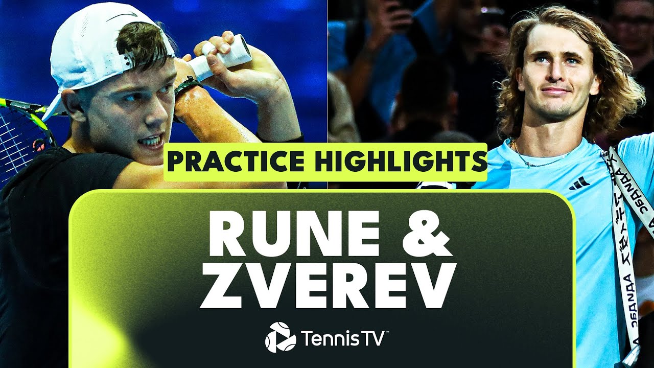 Holger Rune & Alexander Zverev: Practice Highlights | Nitto ATP Finals ...