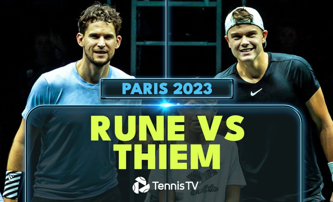 Holger Rune vs Dominic Thiem ENTERTAINING Match Highlights | Paris 2023