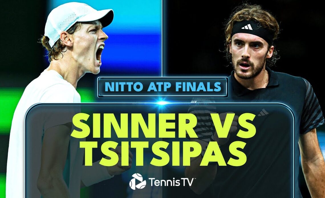 Jannik Sinner vs Stefanos Tsitsipas Match Highlights | Nitto ATP Finals 2023